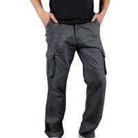 Utakmica Muški divlji teretni hlače Muški proljetni i hip-hop dizajn Sportske fitness labave pantalone