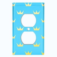 Metalna svjetlosna ploča za preklopna ploča Gold Royal King Queen Crown Kin008