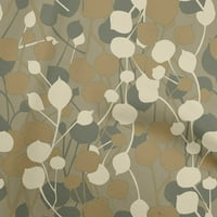 Onuone pamučne kambričke lakih smeđe tkanine apstraktni list šivaći zanatske projekte Tkanini otisci