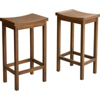 Struthers 24 bar stolica, stražnji stil: bez leđa, okvirni materijal: puno drva