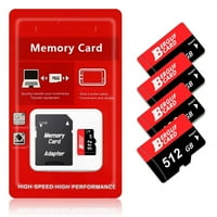 512GB Flash memorijska kartica velike brzine sa SD adapterom, kompatibilna za pametne telefone, tablete,