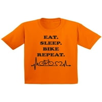 Neugodni stilovi jede bicikl za bicikl za bicikliste za dječake Jedite bicikl za spavanje Slatka majica