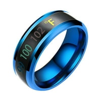 Leesechin Fashion Fizički inteligentni temperaturni par prsten za prsten za prikaz prstena za prikaz