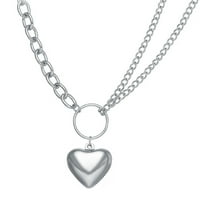 Choker ogrlica sa srcem Privjesni lanac ljeto plaža Privjesak modni nakit lanci za žene tinejdžerske