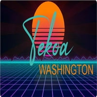 Tekoa Washington Frižider Magnet Retro Neon dizajn