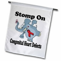 3drozni slon STOMP na kongenitalnom srcu Obvezeni obračun Ripbon uzrokuje dizajn - vrtna zastava, prema
