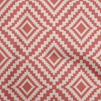 Onuone pamučne kambrične ružičaste tkanine geometrijske prestajene zalihe Ispisuje šivanje tkanine sa