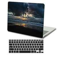 Kaishek plastični poklopac s papirom za - otpuštanje MacBook Pro 16 XDR displej + crni poklopac tipkovnice: