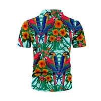 Havajska cvjetna košulja za muškarce Havajski casual gumb dole Ljeto Aloha košulje na plaži Redovna