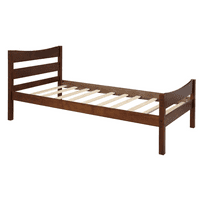 Buyweek 【Nije dozvoljeno prodati】 Drveni platform sa dvostrukim drvenim krevetom s uzglavljenim i drvenim