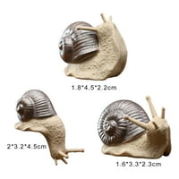 Deyuer Snail Bonsai Figurine Inovativni kompaktni Creative Vivid Wide aplikacija Poklon Keramika mali