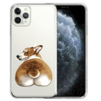 Meka TPU Clear Case Slim zaštitni poklopac za Apple iPhone Pro ma 6.5 , pembroke Welsh Corgi Butch Butts