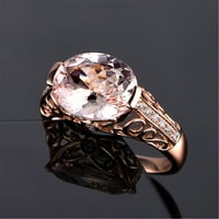 HGW Gold Class Diamond vjenčani prstenovi za žene draging prsten draguljastog prstena ružičastog prstena