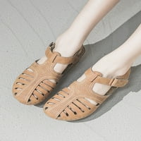 Sanviglor Dame Beach Comfort Comfort Gladijator Sandal Summer Wedge Sandals Casual Ladweight Roman Style