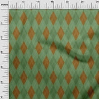 Onuone pamučne kambričke hrđe smeđe tkanine Argyle šivene zanatske projekte Tkanini otisci dvorišta