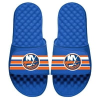 Muški Islide Royal New York Islanders Stripe Logo Pomiče sandale