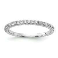 Čvrsti 14K bijeli zlatni laboratorij odrasli Diamond 1 2ct vjenčani prsten veličine 5