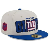 Muški novi Era Stone Royal New York Giants NFL nacrt na pozornici 59FIFFY ugrađeni šešir