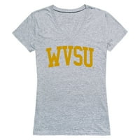 Dan utakmice u West Virginia State University Dan ženske majice - Heather Grey, Veliki