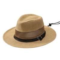 Baycosin prozračna suncobranska šešir mreža šuplje slamna pletena članak gornji šešir tanka krema za