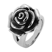 Huachen ruža od nehrđajućeg čelika koktel prsten poklon nakit poklon ljetni nakit