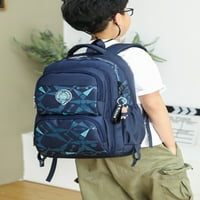 GRIANLOOK Boys Bookbag Multi džepovi Rolling ruksak Veliki kapacitet Vodootporan Daypack TOP ručka Dječji