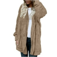 Ženska kaput jakna plus veličina dugih rukava modne žene odijelo Čvrsta odjeća drži tople zimske vrhove