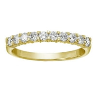 CTTW I1-i dijamantski vjenčani vend 14k žuti zlatni prsten za prsten veličine 6. Ženska odrasla osoba