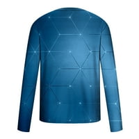 Jesenske košulje za muškarce, Ležerne prilike Ležerne prilike pulover u okruglom vratu 3D ispisana majica