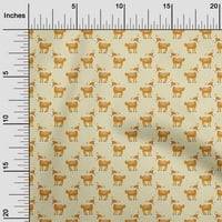 Onuone viskoza šifon svijetlo žuta tkanina životinja šivaći materijal za šivanje materijala za ispis