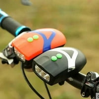 Elenxs Električni rog prednja svjetla Ton rogovi Baterija za napajanje bicikl Prednji LED svjetlo Bicikl