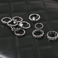 Chaolei prsten za žene zlato i srebrna set Vintage srebrni mjesec prstenje za prstenje nakit poklon