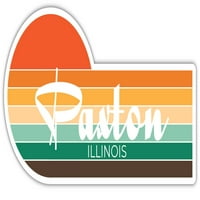 Paxton Illinois naljepnica Retro Vintage Sunset City 70s Estetski dizajn
