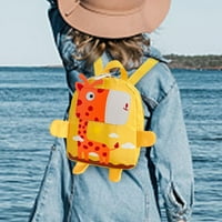 QISIWOLE Slatka crtani žirafe ruksak za djevojke dječake Osnovne knjige knjiga
