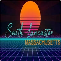 Južni Lancaster Massachusetts Vinil Decal Stiker Retro Neon Design