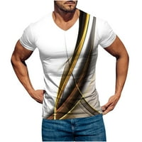 Ležerne majice za muškarce Muškarci Ležerne prilike, Ležerne prilike V-izrez Tisak Pulover Fitness Sportske