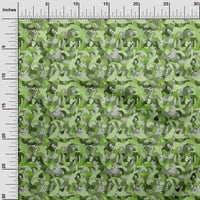 Onuone pamučne kambric zelene tkanine apstraktne prestajene zalihe Ispiši šivanje tkanine sa dvorištem