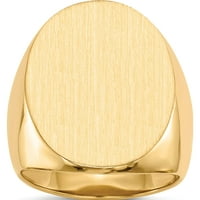 14k žuto zlato 26,5x otvorena stražnja mens prsten od zvona izrađen u Sjedinjenim Državama RS122