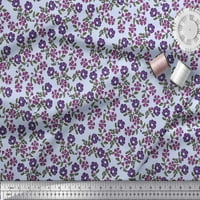 Soimoi Japan Crepe Satin Tkaninski listovi i cvjetni blok Ispis tkanine od dvorišta široko