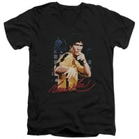 Bruce Lee - žuti kombinezon - Slim Fit V izrez - majica - mala