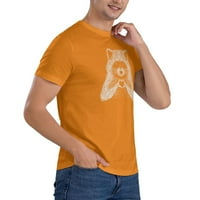 Ljubavni rakunski muške majice kratkih rukava narančasta x-velika
