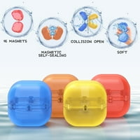 Baloni za vodu za višekratnu upotrebu, samo zaptivanje vode za djecu, ugrađeni magnet, automatske adsorpcijske