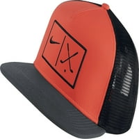 Nike Aerobill True Golf Flatbill Crvena Crna Podesiva kapa za snažnu šeširu