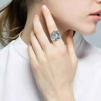 Modne žene bijeli labutni biser retro klasični prsten nakit prstenovi a