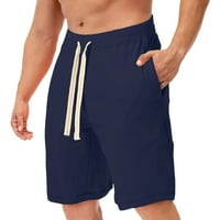 Hlače muškarci Ljetne casual plaže kratke hlače Čvrsta vučnica sportske vježbe kratke hlače sa džepovima