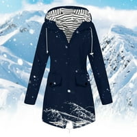 Aufmer Clearance vodootporna odjeća termalna žena čvrsta kišna jakna na otvorenom plus veličina s kapuljačom