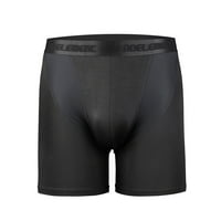 Cotonie Muška seksi elastična tanka prozračna sportska donje rublje Brze sušenje duge ravne hlače