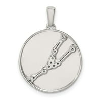 Sterling srebrna i CZ kubična cirkonija simulirani dijamantski taurus zodijak privjesak ogrlica nakita
