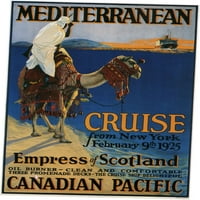 Kanadski pacifički mediteranske linije za krstarenje postera Metalni ispis Square Odrasli Najbolji posteri