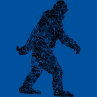 Grunge Sasquatch Bigfoot Juniors Royal Blue Graphic Tee - Dizajn ljudi XL